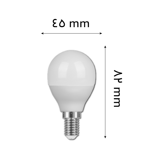 لامپ حبابی 7 وات LED با پایه E14 - تصویر 2