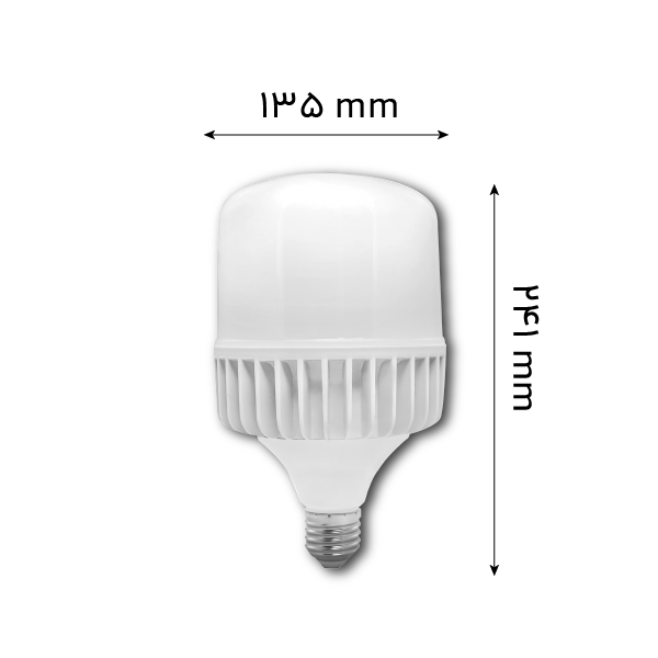 لامپ استوانه ای 70 وات بدنه آلومنیومی - تصویر 2